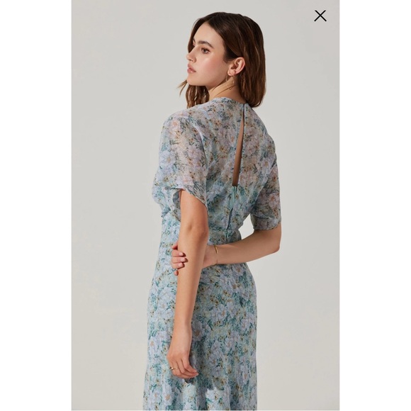 ASTR The Label Flutter Sleeve Open Back Maxi Dress - Picture 4 of 8